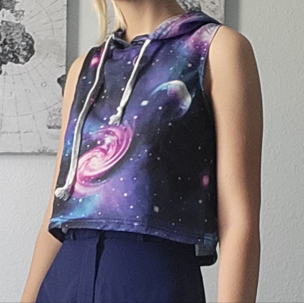 Galaxy crop top